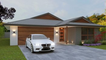 4 Bed + Multi Purpose House Plan:221SB with 2 car garage