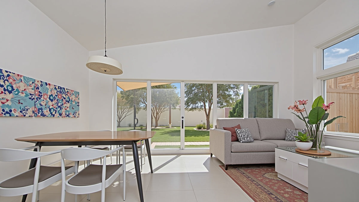 Modern 2 Bedroom Granny Flat Plans – 59.4m² Skillion Roof Home with Alfresco