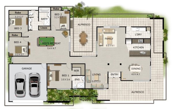 ACREAGE STYLE HOUSE PLAN