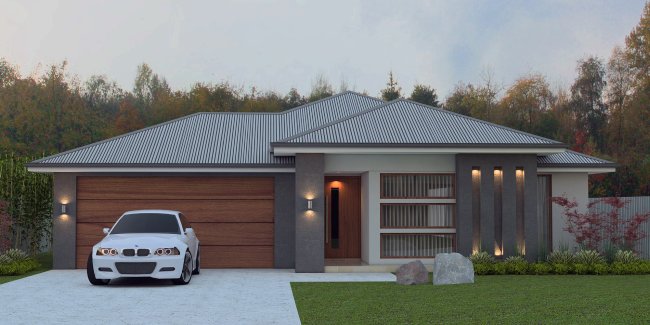 4 bed house plans front New Modern 