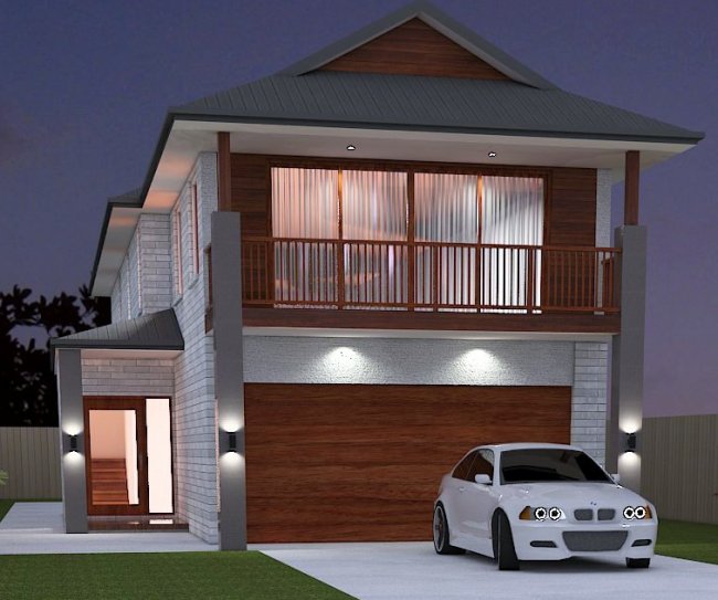 2 Storey Narrow Block narrow House Plans Small Land Odd Shape Land Transformer New Home Design