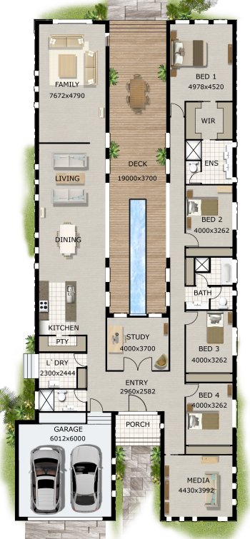 SEACAPE 4 BEDROOM HOUSE PLAN