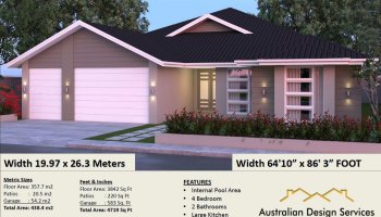 modern house plan 4 bedroom