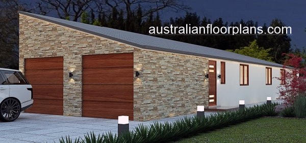 Narrow 4 Bed Dual Key House Plan