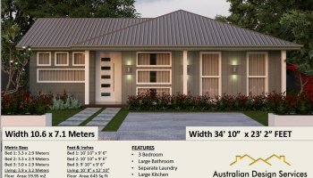 3 Bedroom Australian House Design 