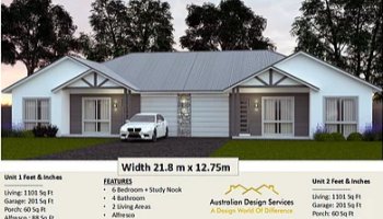 6 Bed | 4 Bath | 2 Cars Duplex Design