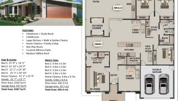 Modern 4 Bedroom House plans