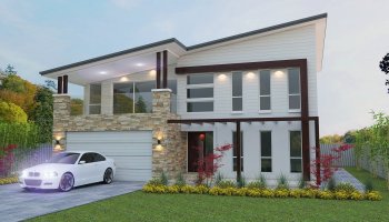 4 Bed + Study | 2 Bath | Skillion Roof Design