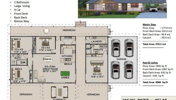 Sloping Land 4 Bedroom House Plan