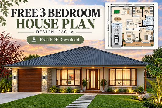 Free 3-Bedroom Country House Plan – Design 136CLM