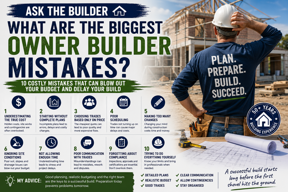 What Are the Biggest Owner Builder Mistakes? | Ask The Builder