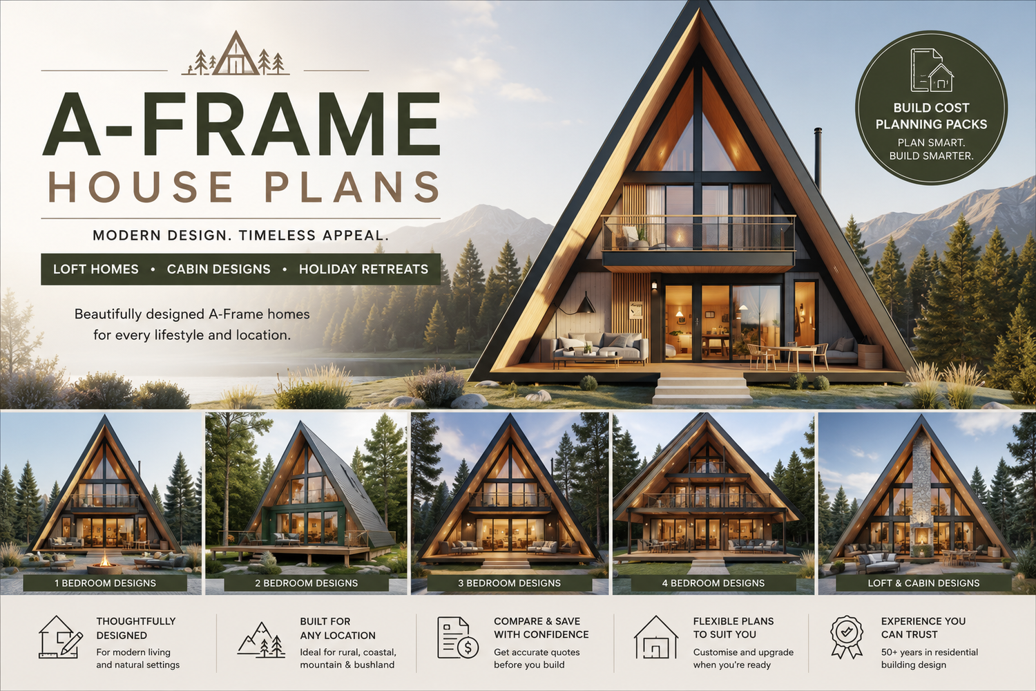 A-Frame House Plans & Cabin Home Designs