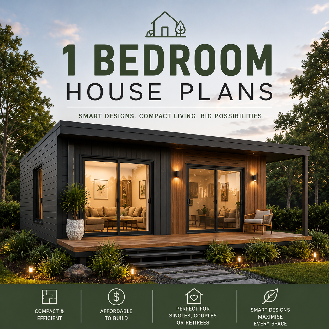 one bedroom home plans