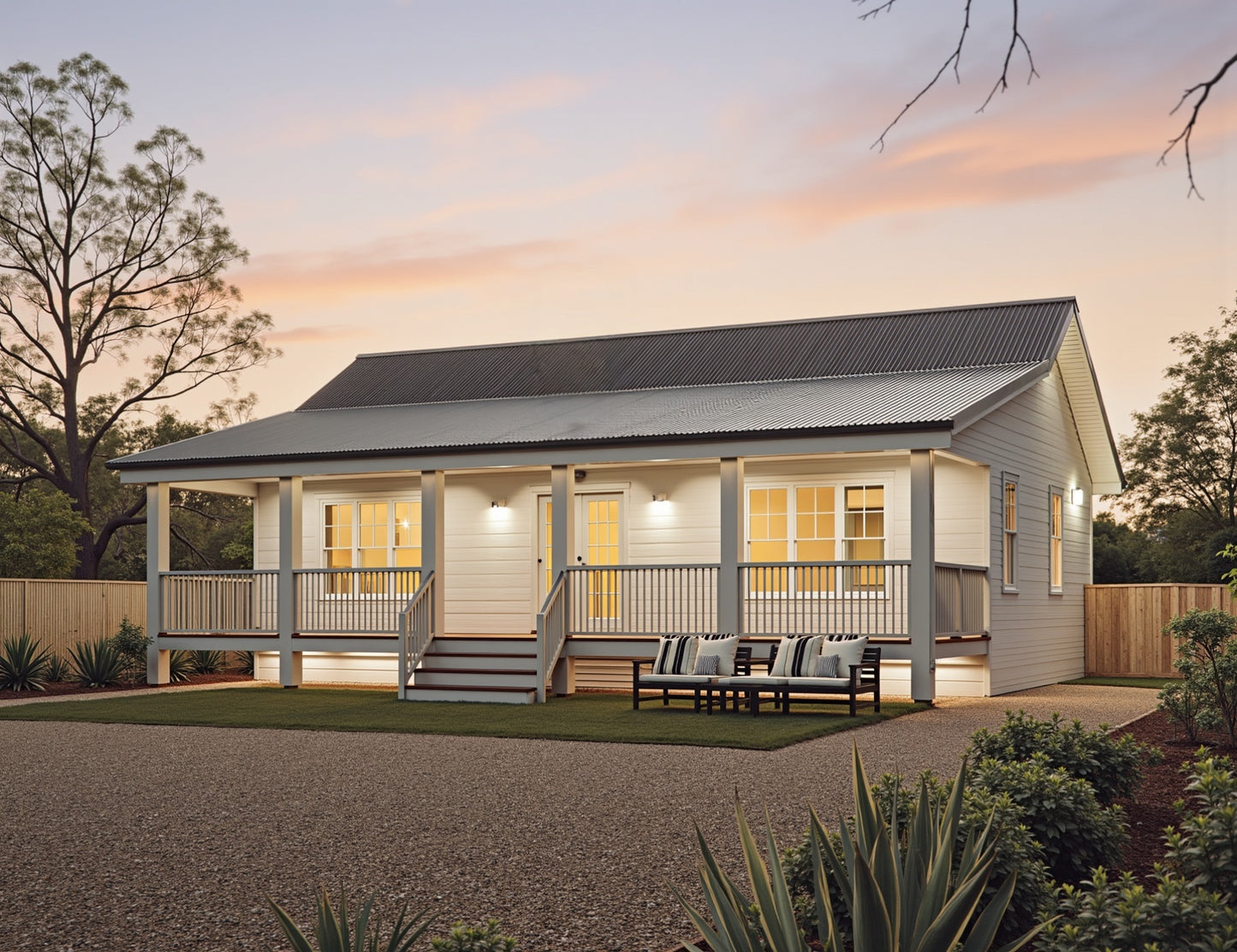 84.96RH Chalet House Plan – Modern 2 Bedroom Cottage Design