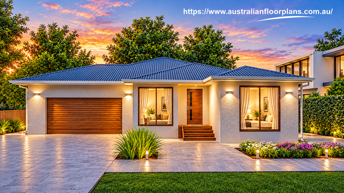 4 Bedroom Modern House Plan – 232 Living | 232 m² Single Storey Family Home