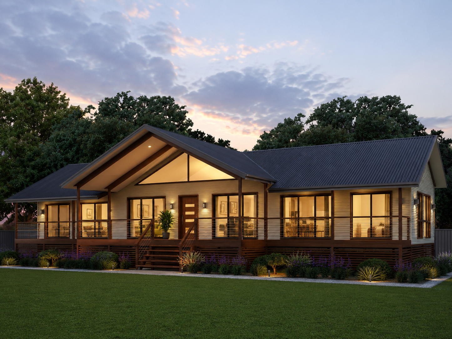 Pindara RH – 5 Bedroom Country Ranch House Plan Spacious Acreage Living with Modern Hillside Style