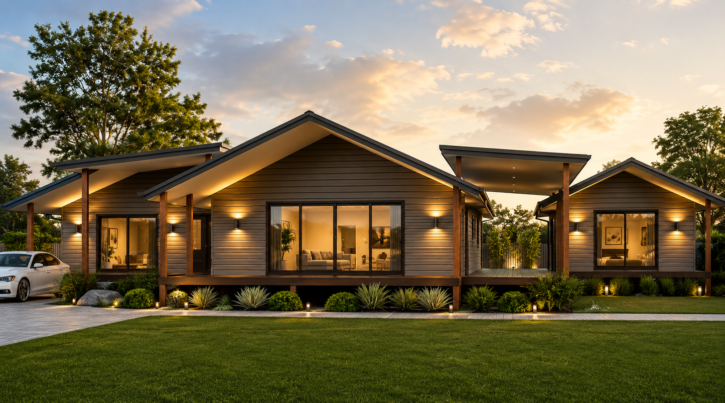 286.8CA Hillside Retreat – 4 Bedroom Pole Home Plan