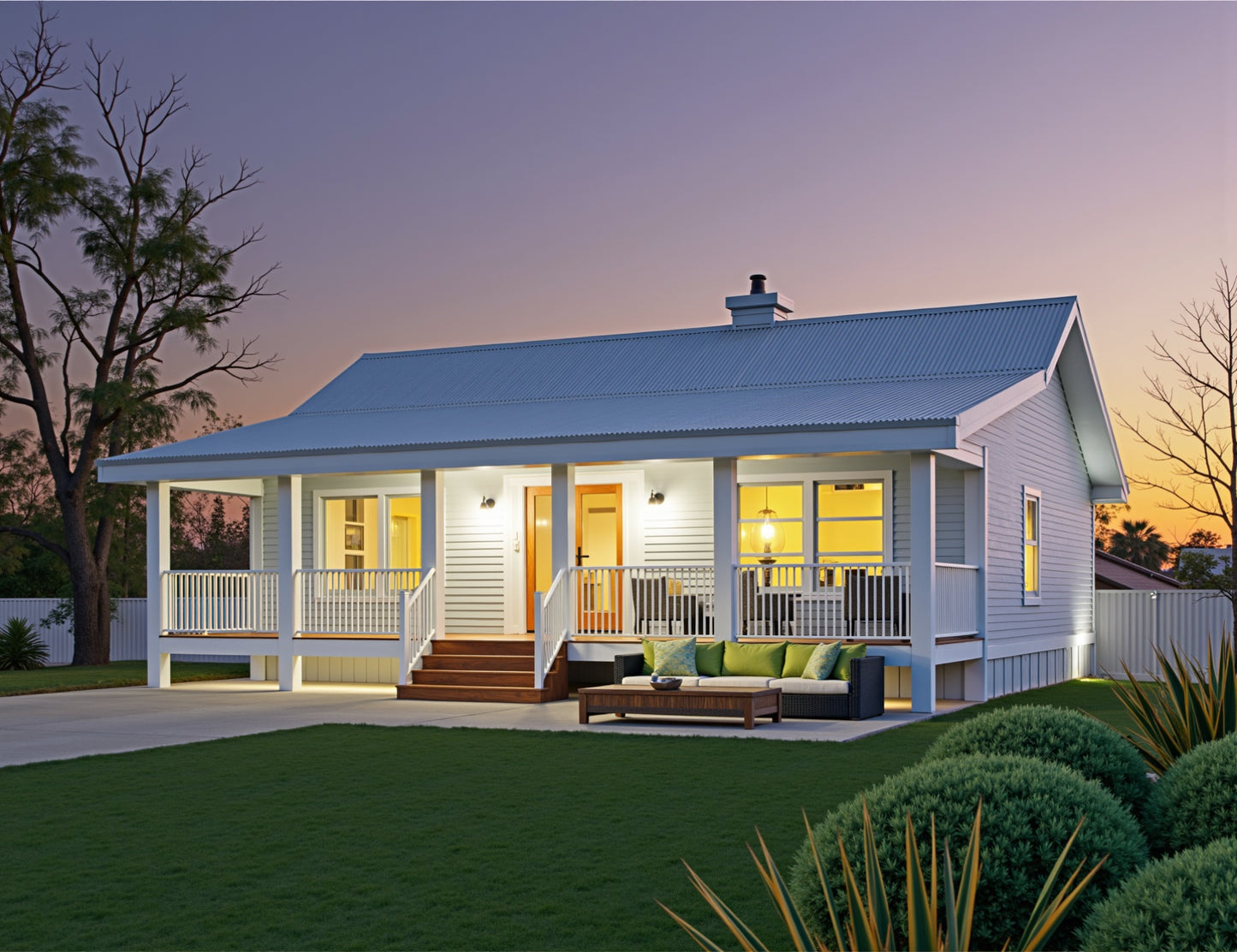84.96RH Chalet House Plan – Modern 2 Bedroom Cottage Design