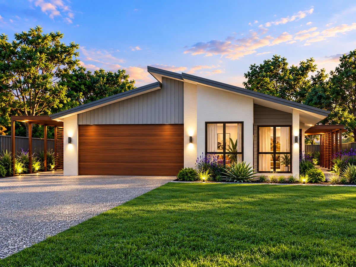 5 Bedroom Duplex House Plan – 312.9 DU | Modern Dual Key Skillion Roof Design | 3,368 Sq Ft