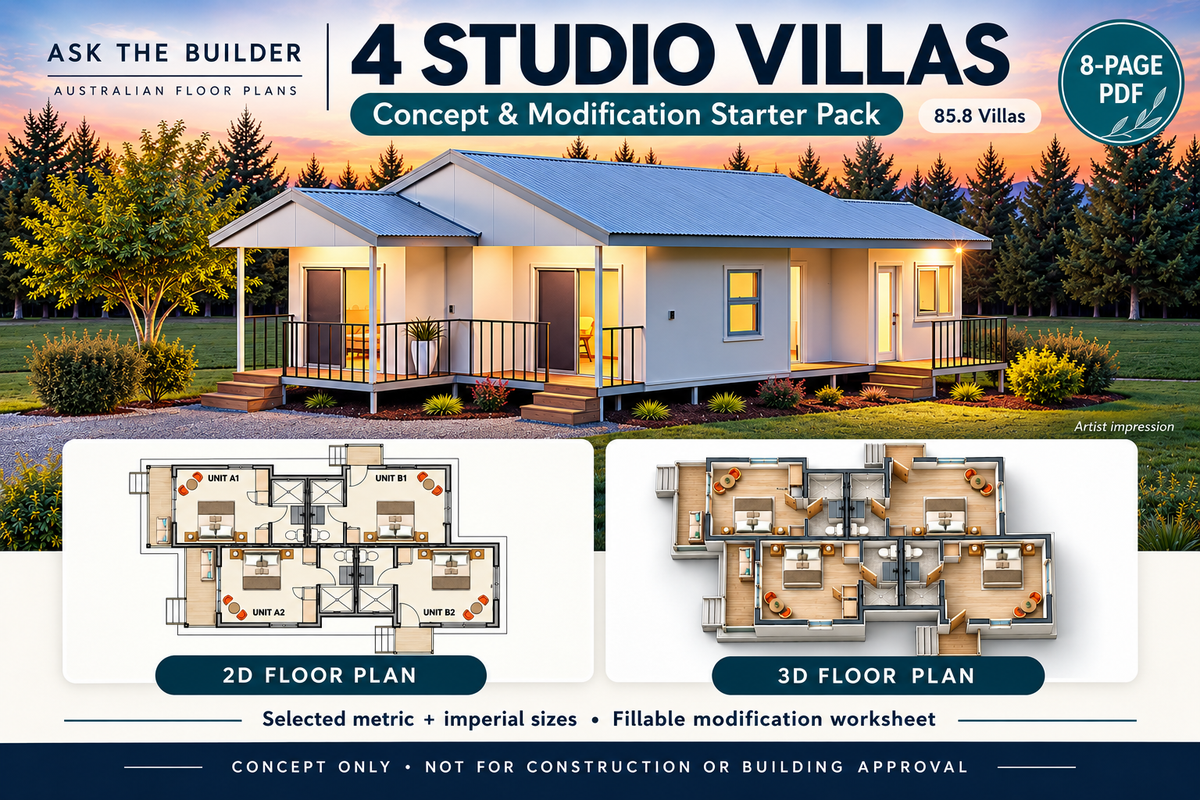 85.8 Villas – 4 Studio Concept & Modification Starter Pack