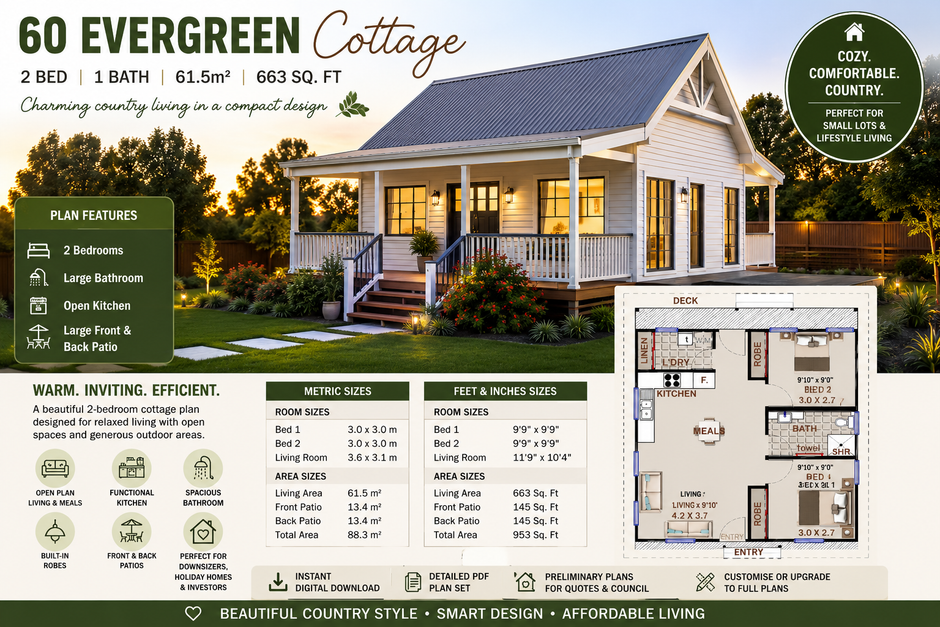 2 Bedroom House Plans Australian Floor Plans — free download