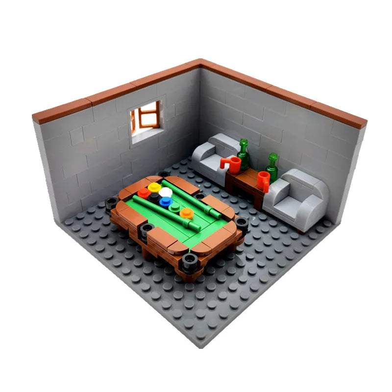 City House Building Blocks Toys for Children Boys Girl DIY Gifts MOC Bricks Bedroom Living Room Furniture Model Juguetes Bloques