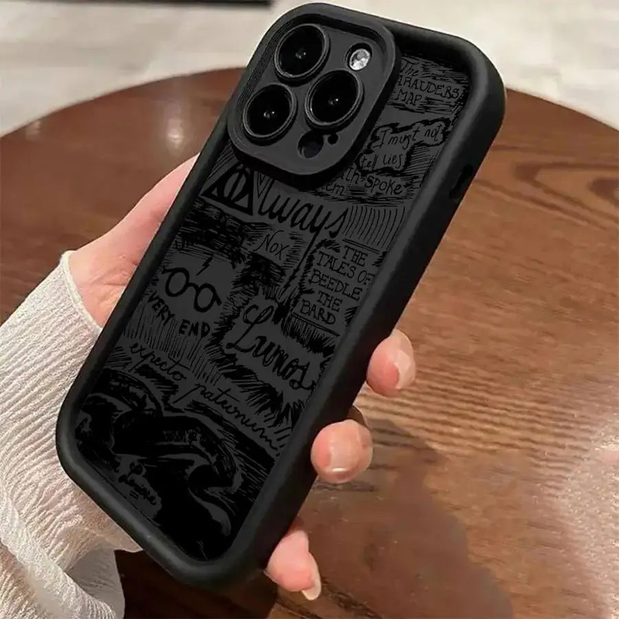 P-Potters H-Harries Case for iPhone 15 Plus 14 17 Pro Max 13 16 Air 11 12 Phone Cover