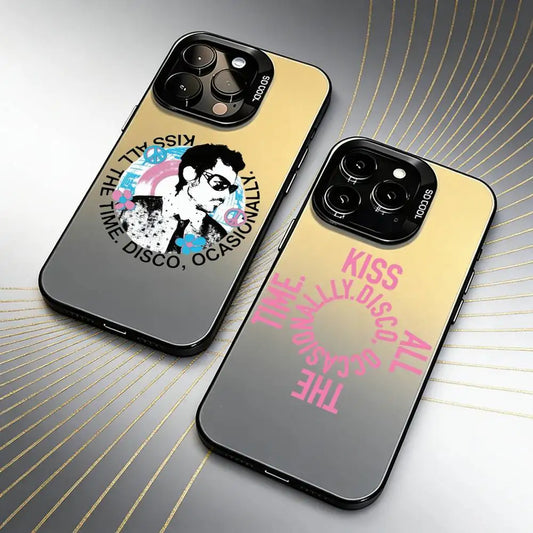 KISSCO H-Harry Style-S Phone Case For iPhone 16 17 15 14 12 13 Pro Max Black Candy Matte Shockproof Cover