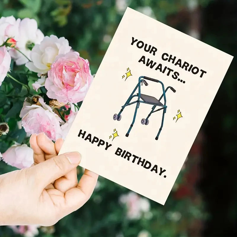 1pc, Funny Happy Birthday Card For Grandma Grandpa Him Husband Boyfriend Girlfriend Wife Her, Unique Birthday Gifts For Women Me