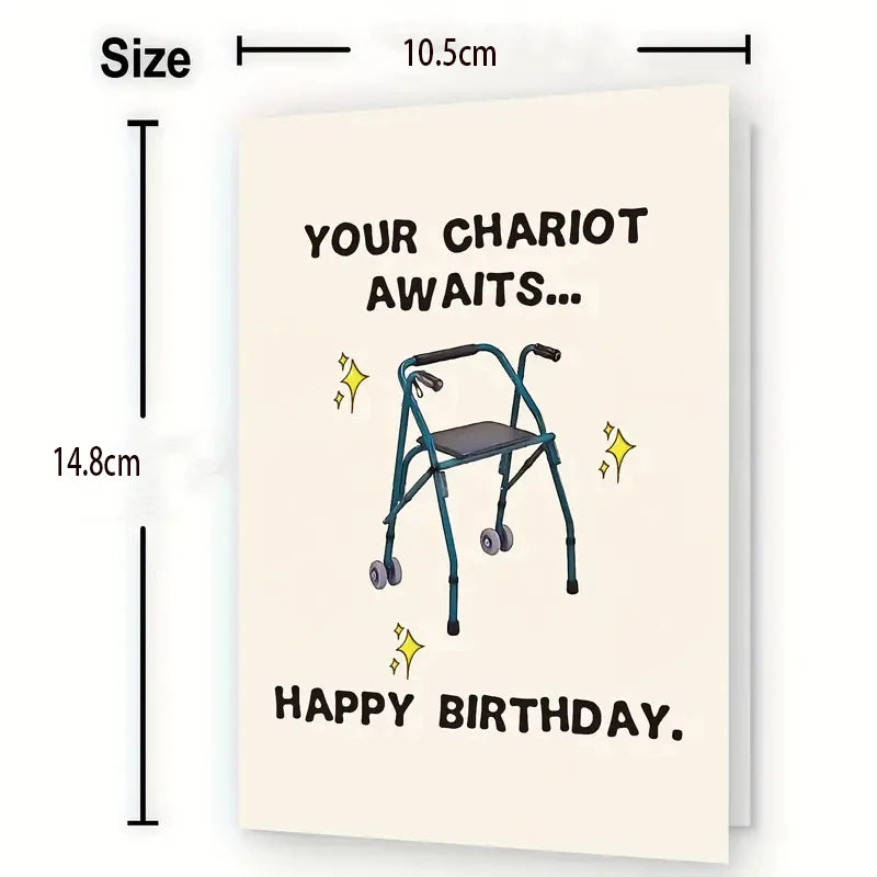 1pc, Funny Happy Birthday Card For Grandma Grandpa Him Husband Boyfriend Girlfriend Wife Her, Unique Birthday Gifts For Women Me