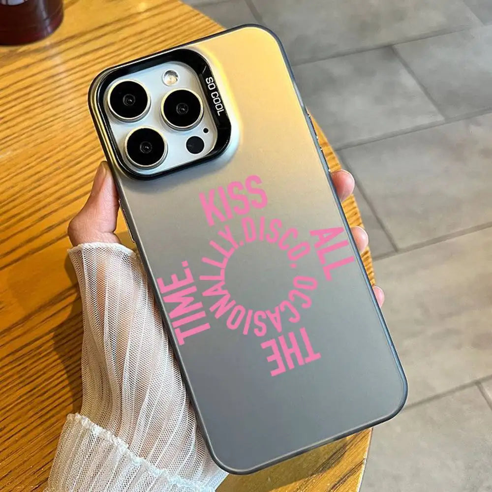 KISSCO H-Harry Style-S Phone Case For iPhone 16 17 15 14 12 13 Pro Max Black Candy Matte Shockproof Cover