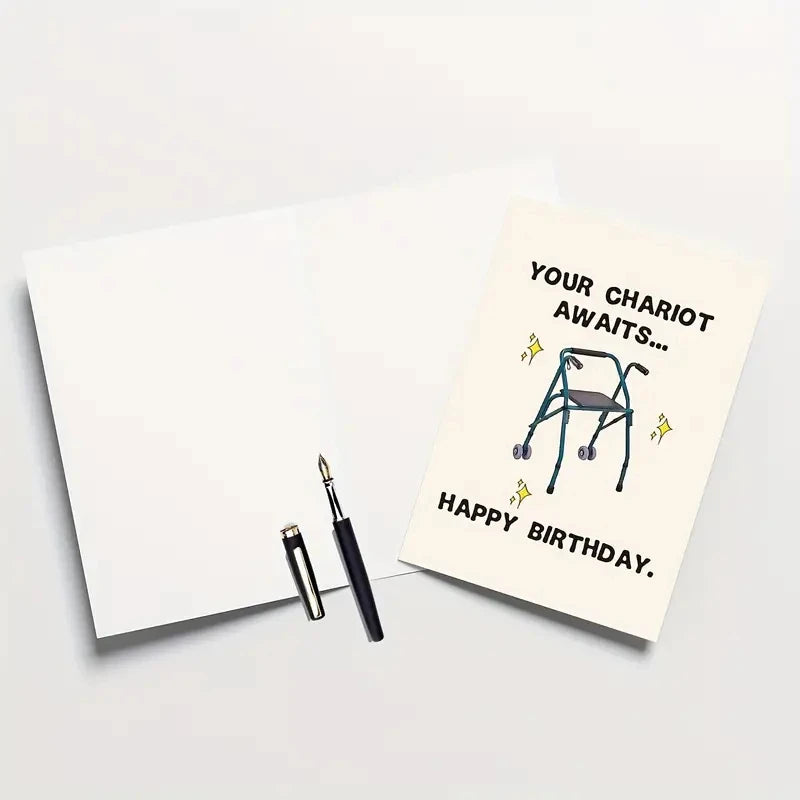 1pc, Funny Happy Birthday Card For Grandma Grandpa Him Husband Boyfriend Girlfriend Wife Her, Unique Birthday Gifts For Women Me
