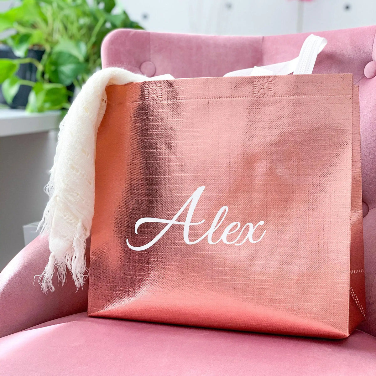 Personalized Wedding Bridesmaid Gift Laser package Bridal Party Tote Bridesmaid Bags Bride Shower Proposal Bachelorette Tote Bag