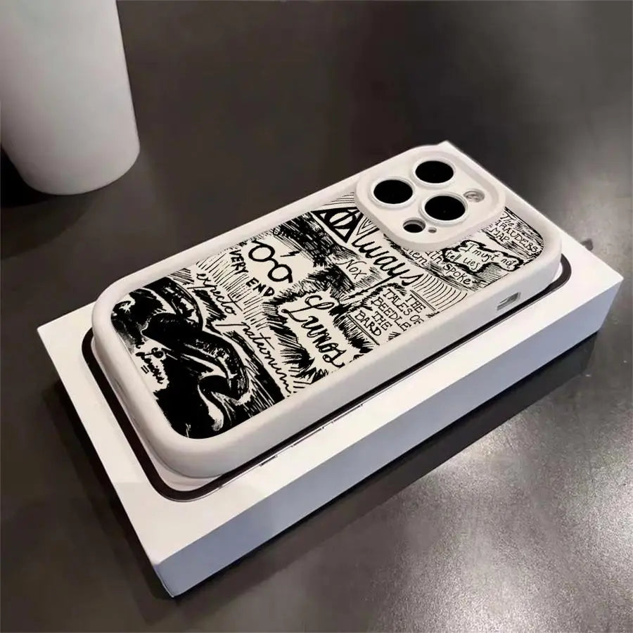 P-Potters H-Harries Case for iPhone 15 Plus 14 17 Pro Max 13 16 Air 11 12 Phone Cover