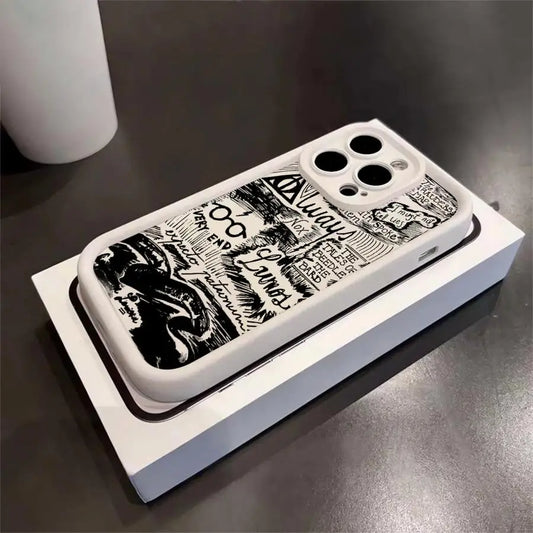P-Potters H-Harries Case for iPhone 15 Plus 14 17 Pro Max 13 16 Air 11 12 Phone Cover