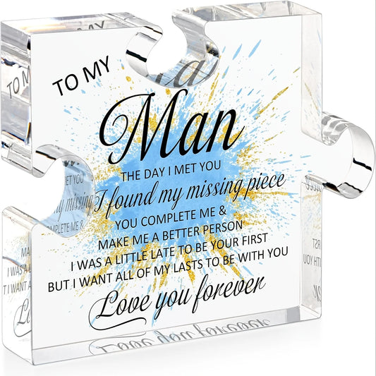 To My Man Gifts Husband Gifts Romantic Gifts for Him Gifts for Husband Boyfriend I Love You Gifts for Him Christmas Gifts