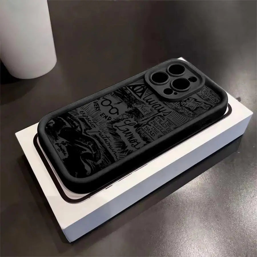 P-Potters H-Harries Case for iPhone 15 Plus 14 17 Pro Max 13 16 Air 11 12 Phone Cover
