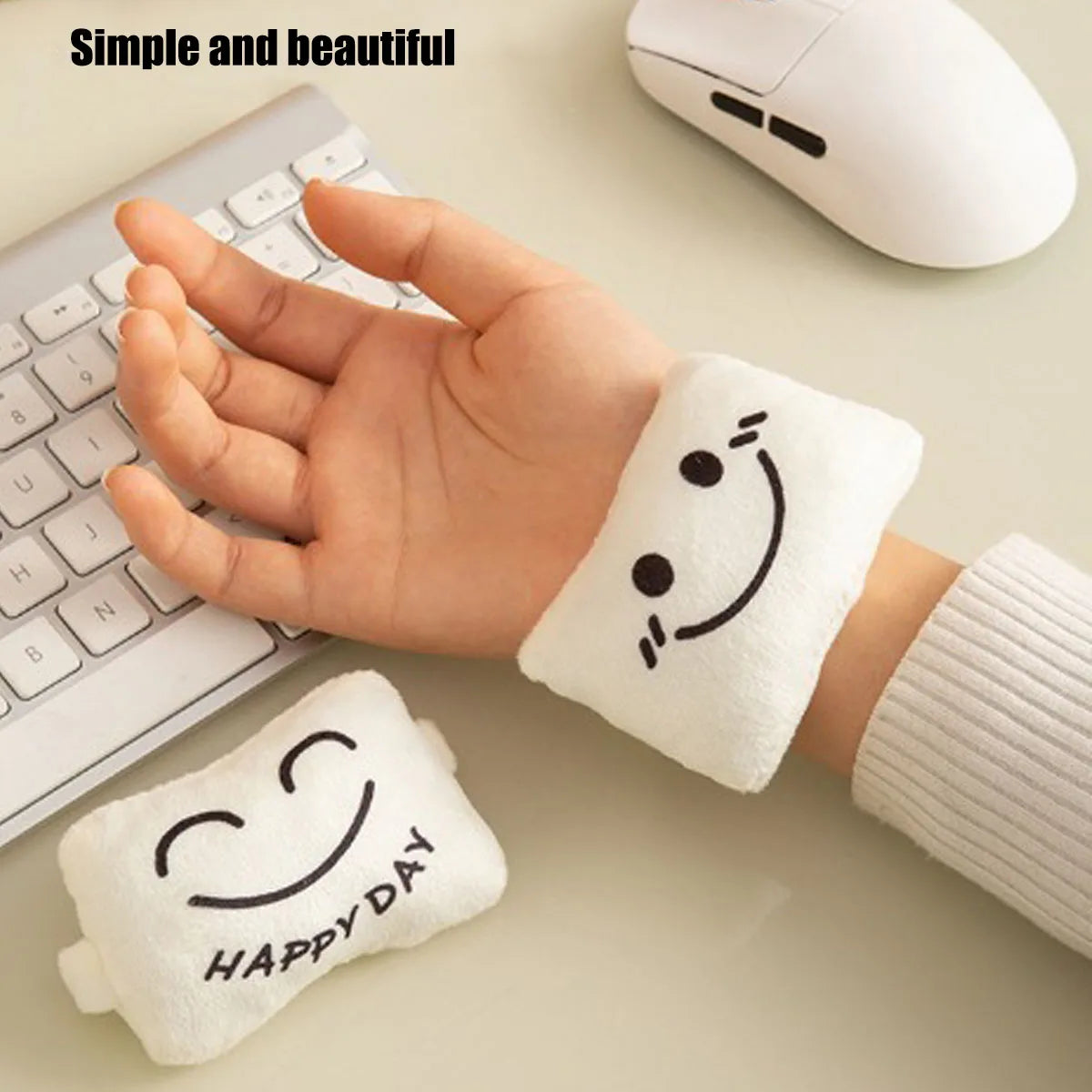 1 Pc Franky Fleece Mouse Pad, Wrist Guard, and Cute Wrist Pillow Are Perfect as Gifts for Office Workers