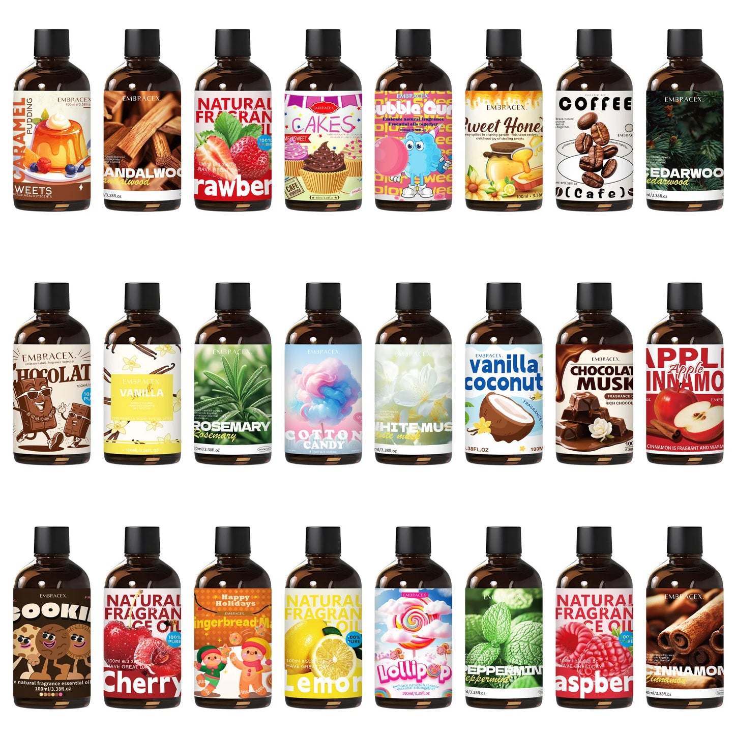 38 Type 100ml Essential Oil Aromatherapy Oils Fragrance Funny Gift Christmas Gift For Women Alcohol-Free