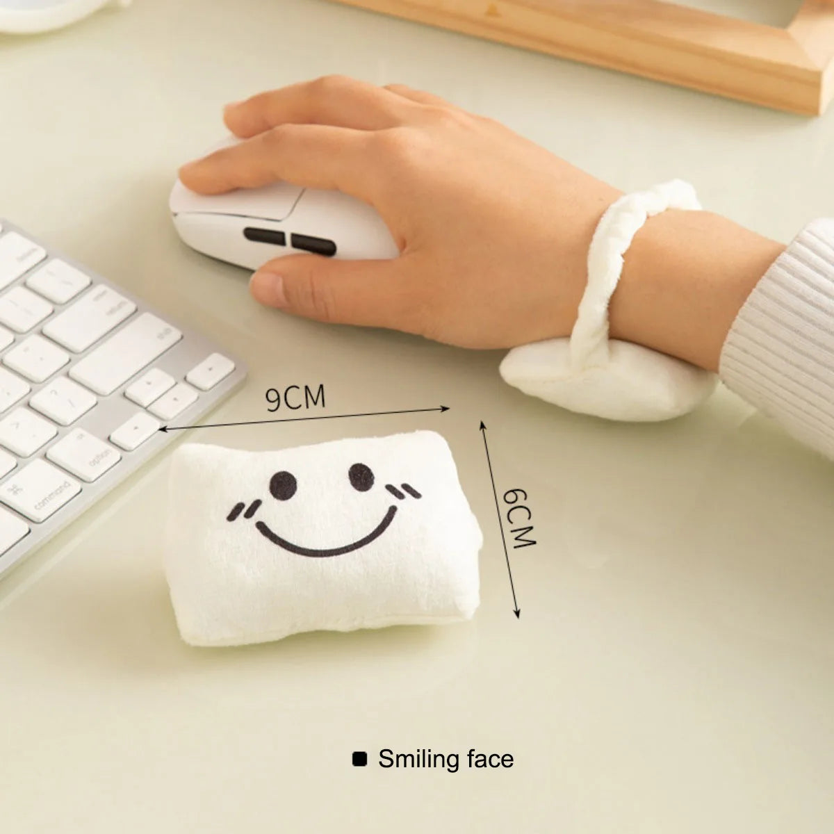 1 Pc Franky Fleece Mouse Pad, Wrist Guard, and Cute Wrist Pillow Are Perfect as Gifts for Office Workers