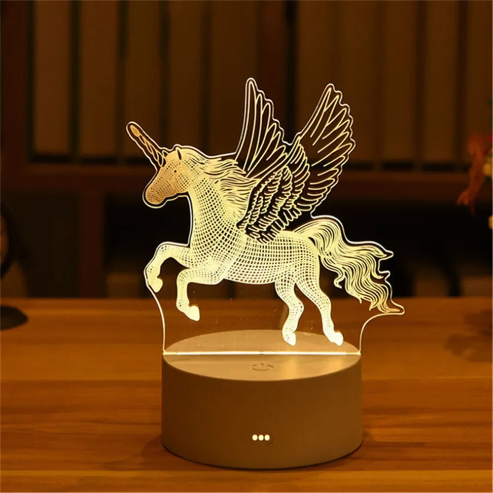 Wedding Birthday Gift Love 3D Acrylic Neon Sign USB Led Lamp Children's Night Lights Table Lamp Valentines Day Bedside Lamp