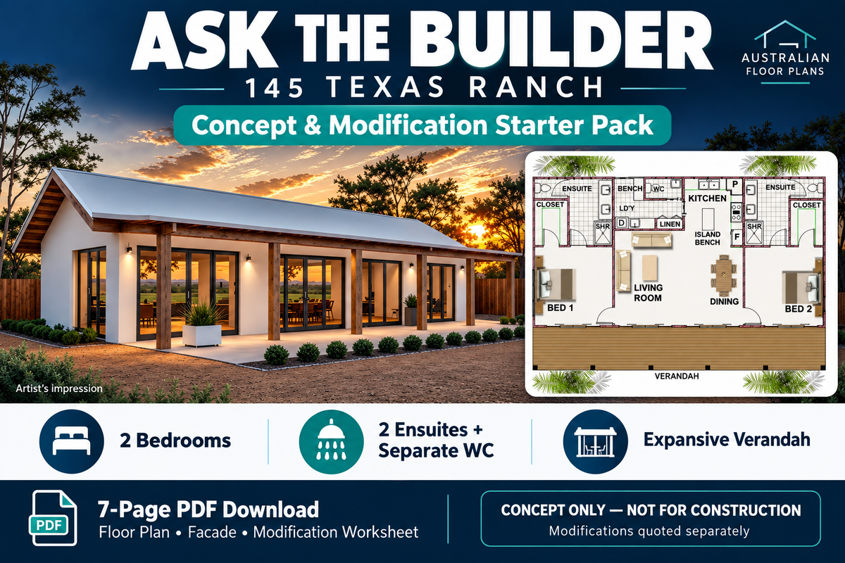 145 Texas Ranch Concept & Modification Starter Pack-Ask the Builder: