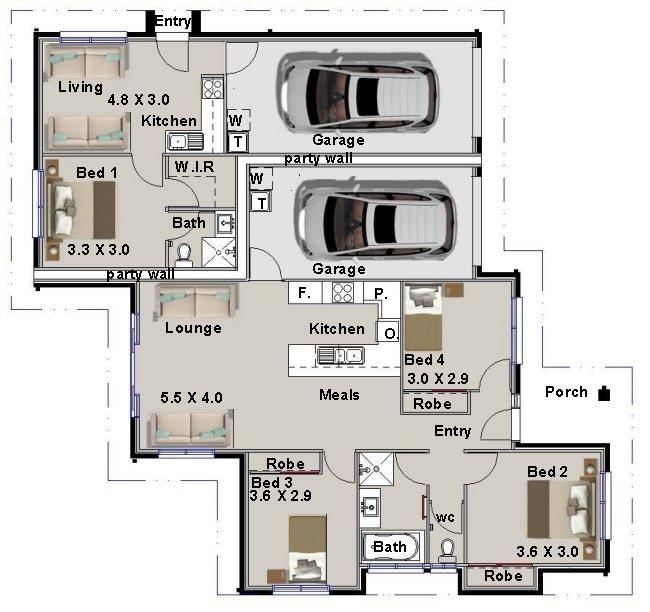 Australian Dual Key Homes Duplex Designs Dual Occupancy