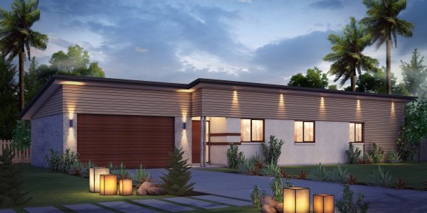 4 Bed With Home Theatre House Plan:174AD