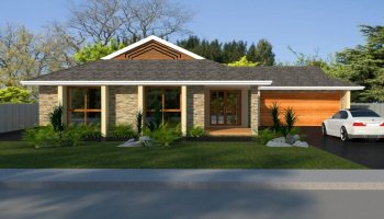 3 Bed + Double Garage House Plan:153CLM