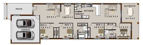 big bed house plan