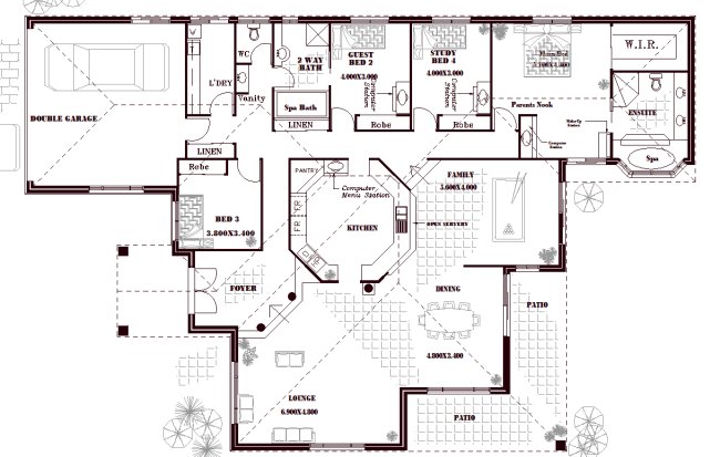 large home plan