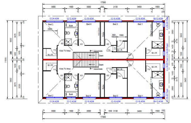 4 X 4 8 Bedroom Narrow Townhouse 491DU 8 Bed 6 Bath 