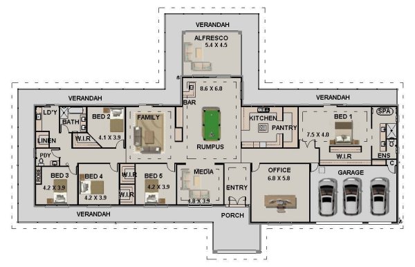 Country Style House  Plans  Acreage plans  Country Style 