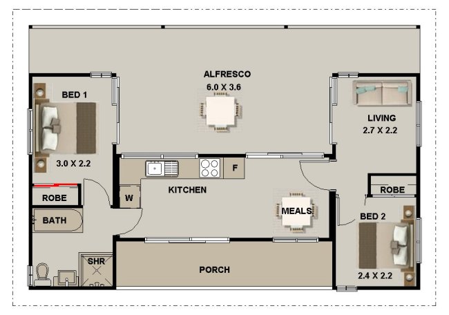 2 bedroom Shipping Container Home Design | 2 bedroom Modern Look